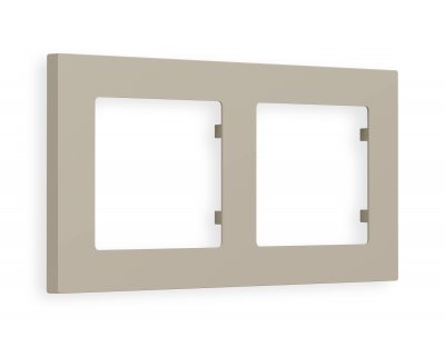 Рамка ALFA Techno (Серо-бежевый матовый) 2-ая AF220362 Ambrella Volt Рамка ALFA Techno (Серо-бежевый матовый) 2-ая AF220362 Ambrella Volt