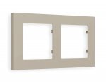 Рамка ALFA Techno (Серо-бежевый матовый) 2-ая AF220362 Ambrella Volt