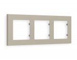 Рамка ALFA Techno (Серо-бежевый матовый) 3-ая AF220363 Ambrella Volt