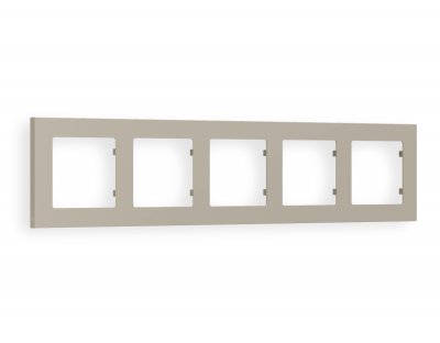 Рамка ALFA Techno (Серо-бежевый матовый) 5-ая AF220365 Ambrella Volt Рамка ALFA Techno (Серо-бежевый матовый) 5-ая AF220365 Ambrella Volt