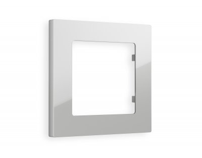 Рамка ALFA Techno (Серебро глянец) 1-ая AF220401 Ambrella Volt