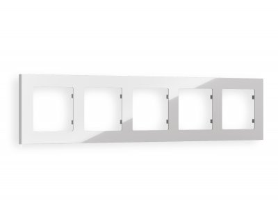 Рамка ALFA Techno (Серебро глянец) 5-ая AF220405 Ambrella Volt