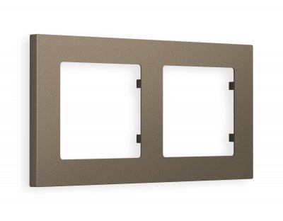 Рамка ALFA Techno (Темная бронза матовый) 2-ая AF220632 Ambrella Volt Рамка ALFA Techno (Темная бронза матовый) 2-ая AF220632 Ambrella Volt