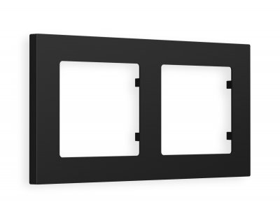 Рамка ALFA Techno (Черный матовый) 2-ая AF220702 Ambrella Volt