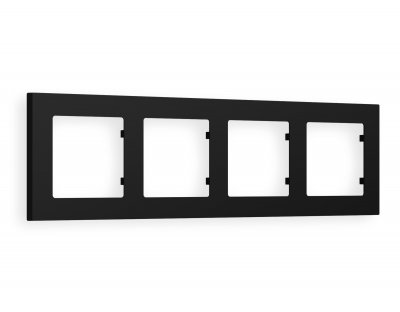 Рамка ALFA Techno (Черный матовый) 4-ая AF220704 Ambrella Volt Рамка ALFA Techno (Черный матовый) 4-ая AF220704 Ambrella Volt