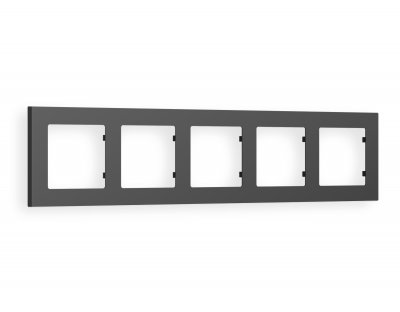 Рамка ALFA Techno (Графит Мягкое касание) 5-ая AF220805 Ambrella Volt