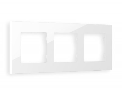 Рамка ALFA Qubi (Белый глянец) 3-ая AF250103 Ambrella Volt Рамка ALFA Qubi (Белый глянец) 3-ая AF250103 Ambrella Volt