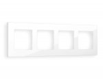 Рамка ALFA Qubi (Белый глянец) 4-ая AF250104 Ambrella Volt