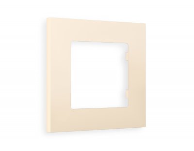 Рамка ALFA Qubi (Бежевый матовый) 1-ая AF250331 Ambrella Volt