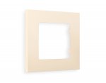 Рамка ALFA Qubi (Бежевый матовый) 1-ая AF250331 Ambrella Volt