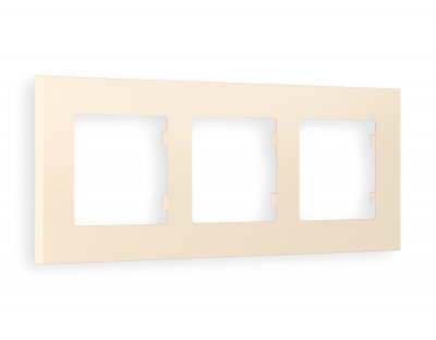 Рамка ALFA Qubi (Бежевый матовый) 3-ая AF250333 Ambrella Volt Рамка ALFA Qubi (Бежевый матовый) 3-ая AF250333 Ambrella Volt