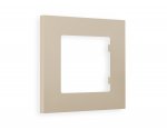 Рамка ALFA Qubi (Серо-бежевый матовый) 1-ая AF250361 Ambrella Volt