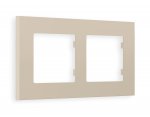 Рамка ALFA Qubi (Серо-бежевый матовый) 2-ая AF250362 Ambrella Volt