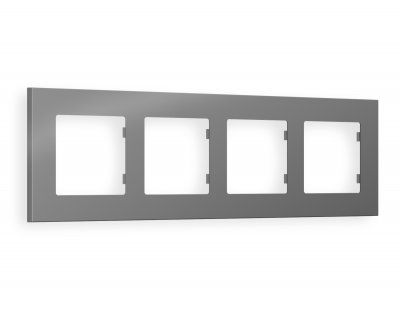 Рамка ALFA Qubi (Сталь матовый) 4-ая AF250504 Ambrella Volt Рамка ALFA Qubi (Сталь матовый) 4-ая AF250504 Ambrella Volt