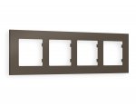 Рамка ALFA Qubi (Темная бронза матовый) 4-ая AF250634 Ambrella Volt