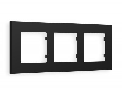 Рамка ALFA Qubi (Черный матовый) 3-ая AF250703 Ambrella Volt Рамка ALFA Qubi (Черный матовый) 3-ая AF250703 Ambrella Volt