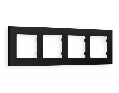 Рамка ALFA Qubi (Черный матовый) 4-ая AF250704 Ambrella Volt Рамка ALFA Qubi (Черный матовый) 4-ая AF250704 Ambrella Volt