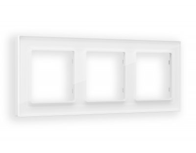 Рамка ALFA Platos (Белый Стекло органическое) 3-ая AF330103 Ambrella Volt Рамка ALFA Platos (Белый Стекло органическое) 3-ая AF330103 Ambrella Volt