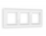Рамка ALFA Platos (Белый Стекло органическое) 3-ая AF330103 Ambrella Volt