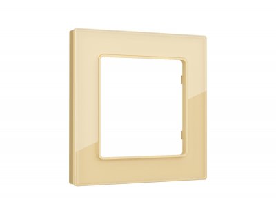 Рамка ALFA Platos (Шампань Стекло органическое) 1-ая AF330601 Ambrella Volt