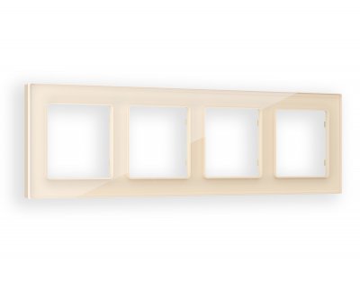 Рамка ALFA Platos (Бежевый Стекло закаленное натуральное) 4-ая AF380304 Ambrella Volt Рамка ALFA Platos (Бежевый Стекло закаленное натуральное) 4-ая AF380304 Ambrella Volt