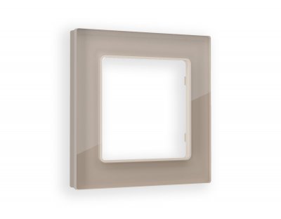 Рамка ALFA Platos (Серо-бежевый Стекло закаленное натуральное) 1-ая AF380601 Ambrella Volt Рамка ALFA Platos (Серо-бежевый Стекло закаленное натуральное) 1-ая AF380601 Ambrella Volt