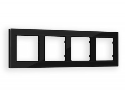 Рамка ALFA Platos (Черный Стекло закаленное натуральное) 4-ая AF380804 Ambrella Volt Рамка ALFA Platos (Черный Стекло закаленное натуральное) 4-ая AF380804 Ambrella Volt