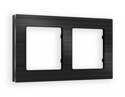 Рамка ALFA Platos (Черный Металл шлифованный) 2-ая AF550502 Ambrella Volt Рамка ALFA Platos (Черный Металл шлифованный) 2-ая AF550502 Ambrella Volt