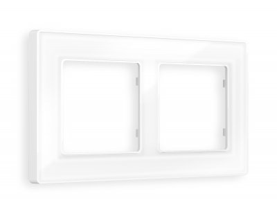 Рамка ALFA Arctic (Белый Стекло органическое) 2-ая AF580102 Ambrella Volt Рамка ALFA Arctic (Белый Стекло органическое) 2-ая AF580102 Ambrella Volt