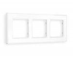 Рамка ALFA Arctic (Белый Стекло органическое) 3-ая AF580103 Ambrella Volt