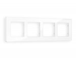Рамка ALFA Arctic (Белый Стекло органическое) 4-ая AF580104 Ambrella Volt