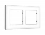 Рамка ALFA Arctic (Белый Стекло органическое/Серебро) 2-ая AF580132 Ambrella Volt