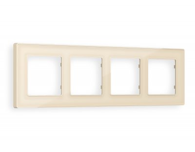 Рамка ALFA Arctic (Бежевый Стекло органическое) 4-ая AF580304 Ambrella Volt Рамка ALFA Arctic (Бежевый Стекло органическое) 4-ая AF580304 Ambrella Volt