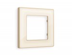 Рамка ALFA Arctic (Бежевый Стекло органическое/Шампань) 1-ая AF580341 Ambrella Volt