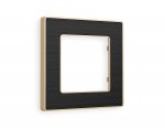 Рамка ALFA Arctic (Черный Стекло органическое/Шампань) 1-ая AF580541 Ambrella Volt