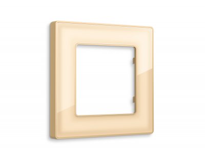 Рамка ALFA Arctic (Шампань Стекло органическое) 1-ая AF580601 Ambrella Volt