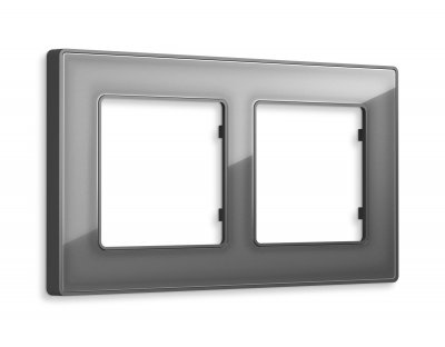 Рамка ALFA Arctic (Антрацит серый Стекло органическое) 2-ая AF580652 Ambrella Volt Рамка ALFA Arctic (Антрацит серый Стекло органическое) 2-ая AF580652 Ambrella Volt