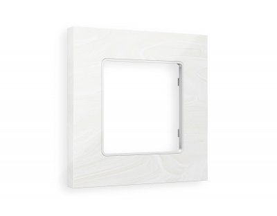 Рамка ALFA Grand (Белый мрамор) 1-ая AF930101 Ambrella Volt