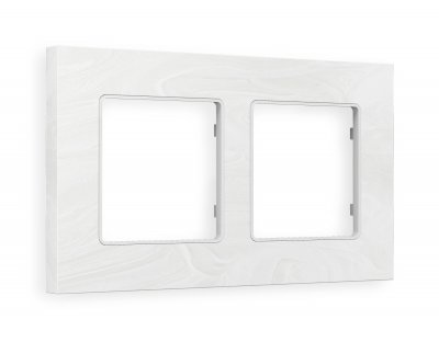 Рамка ALFA Grand (Белый мрамор) 2-ая AF930102 Ambrella Volt