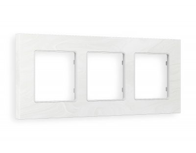 Рамка ALFA Grand (Белый мрамор) 3-ая AF930103 Ambrella Volt
