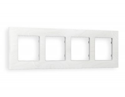 Рамка ALFA Grand (Белый мрамор) 4-ая AF930104 Ambrella Volt