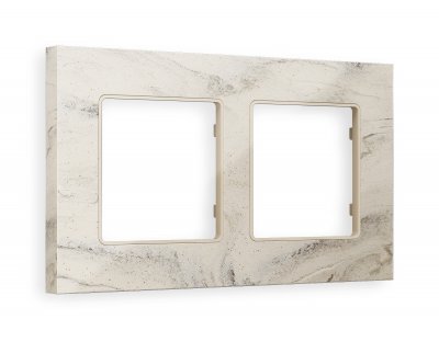 Рамка ALFA Grand (Серо-бежевый мрамор) 2-ая AF930602 Ambrella Volt Рамка ALFA Grand (Серо-бежевый мрамор) 2-ая AF930602 Ambrella Volt