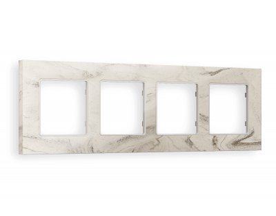 Рамка ALFA Grand (Серо-бежевый мрамор) 4-ая AF930604 Ambrella Volt Рамка ALFA Grand (Серо-бежевый мрамор) 4-ая AF930604 Ambrella Volt