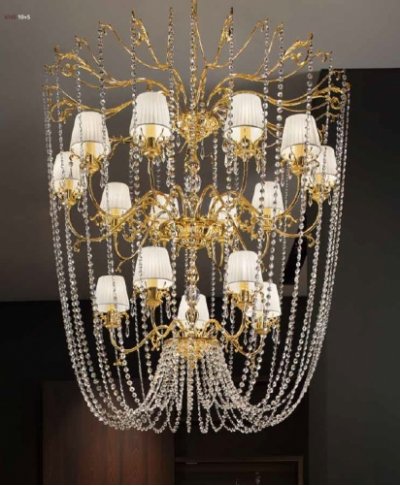 Подвесной светильник Masiero AGGHI 10+5 Oro Lucido Подвесной светильник Masiero AGGHI 10+5 Oro Lucido