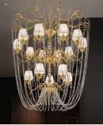 Подвесной светильник Masiero AGGHI 10+5 Oro Lucido