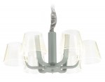 Люстра подвесная Ambrella AK4011/6 GR/S серый/песок 72W D600*230 (ПДУ РАДИО 2.4) ACRYLICA