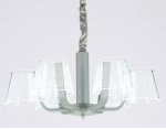Люстра подвесная Ambrella AK4011/6 GR/S серый/песок 72W D600*230 (ПДУ РАДИО 2.4) ACRYLICA
