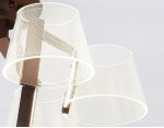 Люстра потолочная Ambrella AK4012/6 CF кофе 72W D600*260 (ПДУ РАДИО 2.4) ACRYLICA