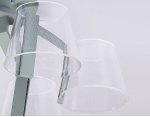 Люстра потолочная Ambrella AK4022/6 GR/S серый/песок 72W D600*260 (ПДУ РАДИО 2.4) ACRYLICA
