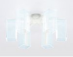Люстра потолочная Ambrella AK4044/6 WH белый 96W D600*240 (ПДУ РАДИО 2.4) ACRYLICA